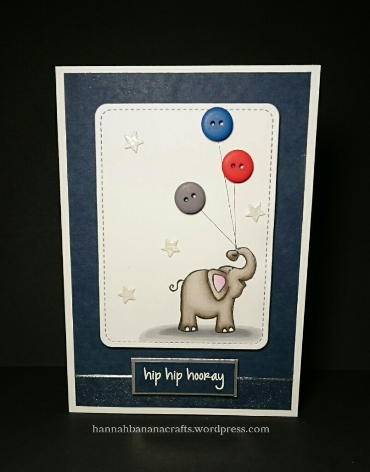Hero Arts Elephant handmade card the daily marker 30 day challenge
