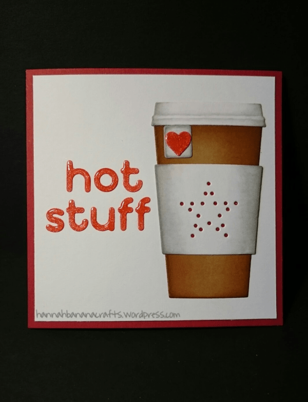 MFT coffee cup Hot Stuff card