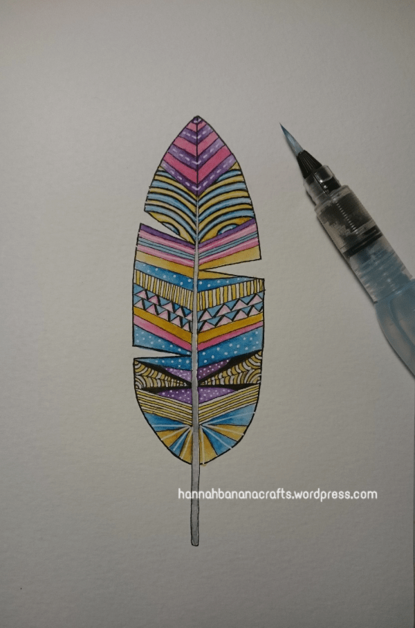 Windsor and Newton Cotman watercolour feather