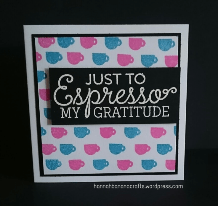 MFT Perk Up stamps coffee espresso gratitude card