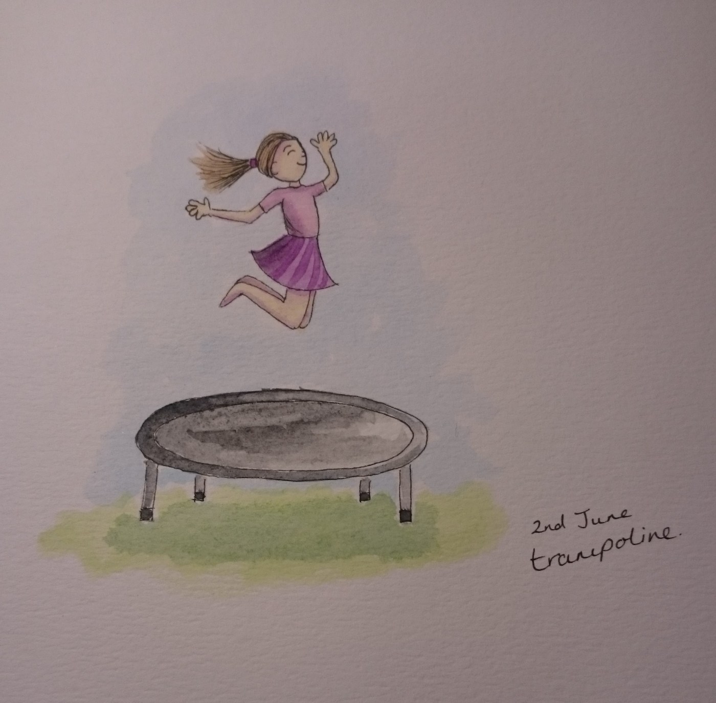 Trampoline doodle