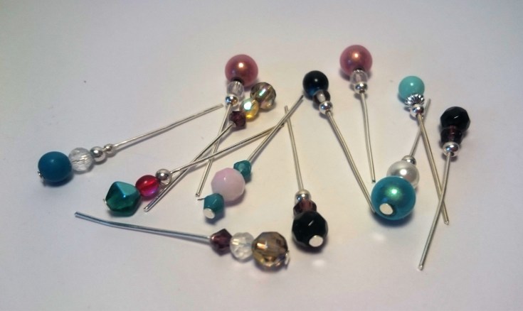 Headpin and bead embellishments