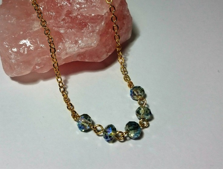 SImple crystal necklace 2