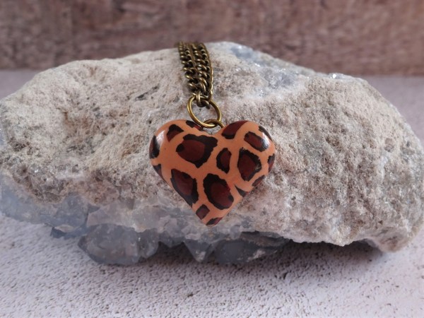Leopard print necklace