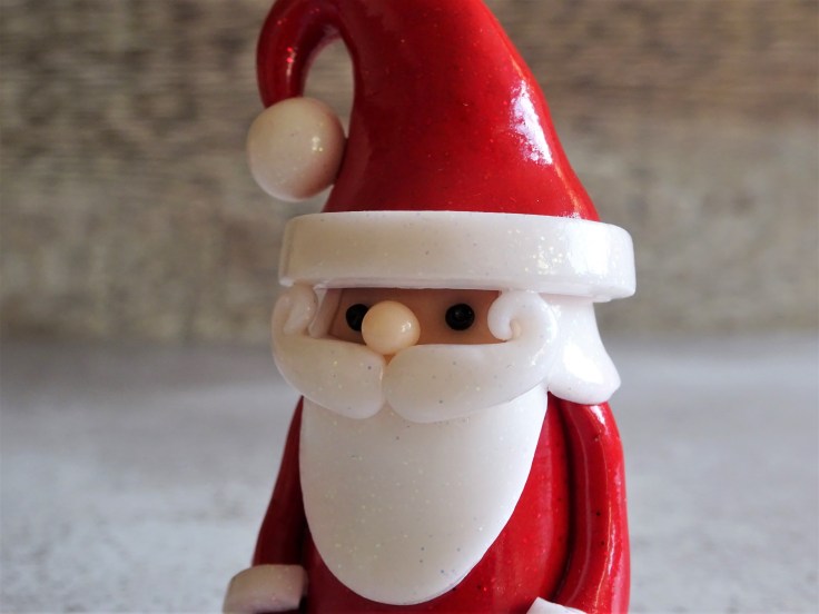 Polymer clay santa