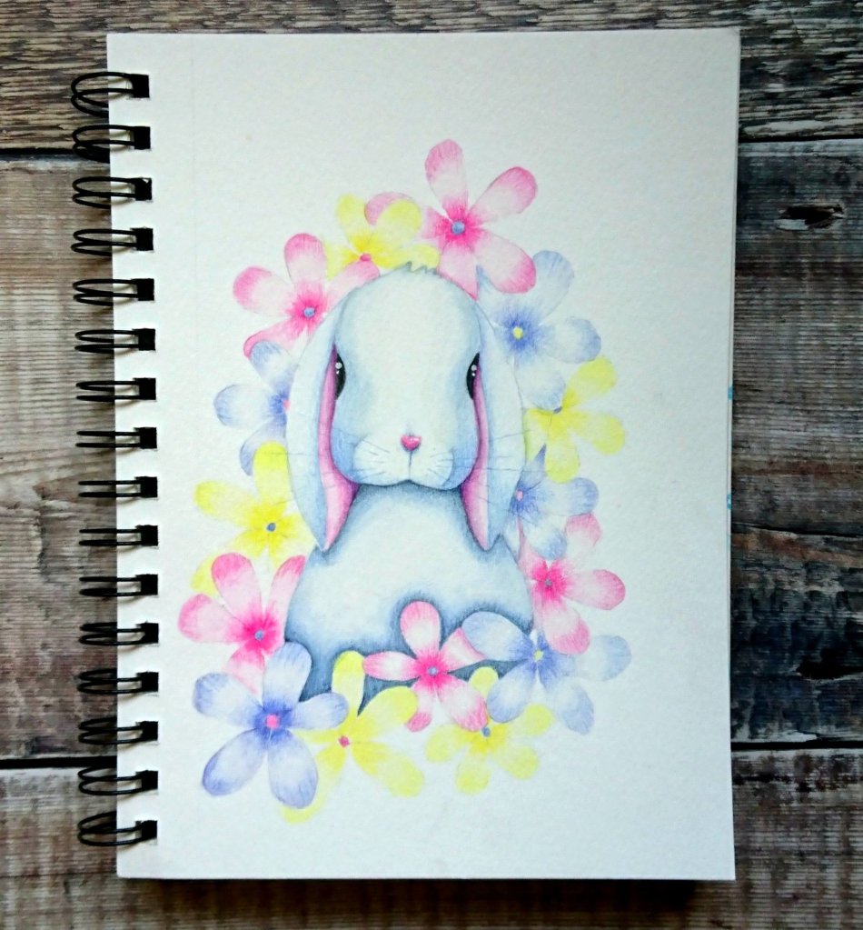 Watercolour rabbit illustration