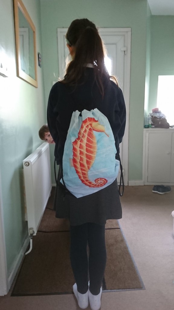 Seahorse Redbubble bag