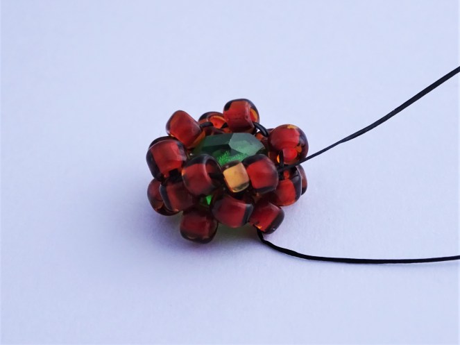 Beginner beadweaving earring tutorial easy beaded bezel