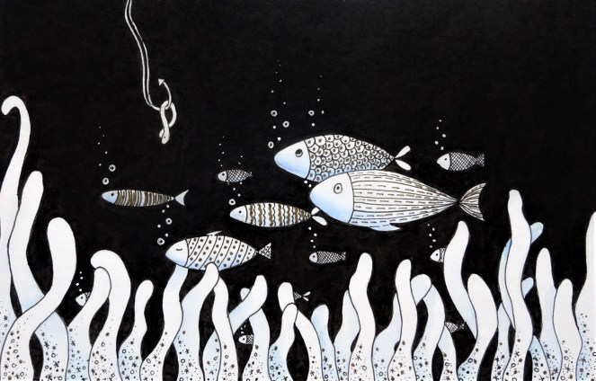 Inktober 2019 Day 3 Bait