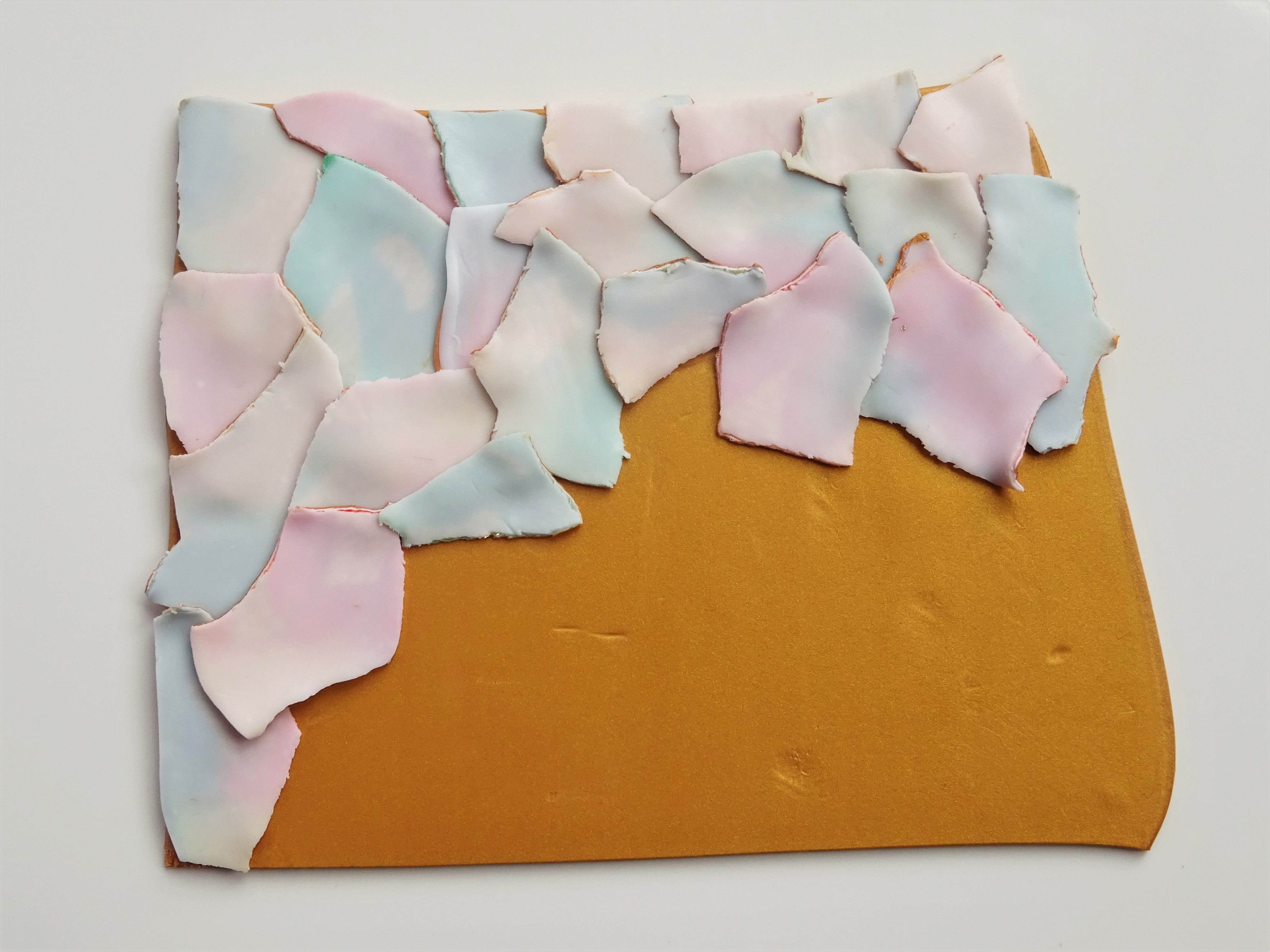 Polymer clay watercolour technique leaf tutorial