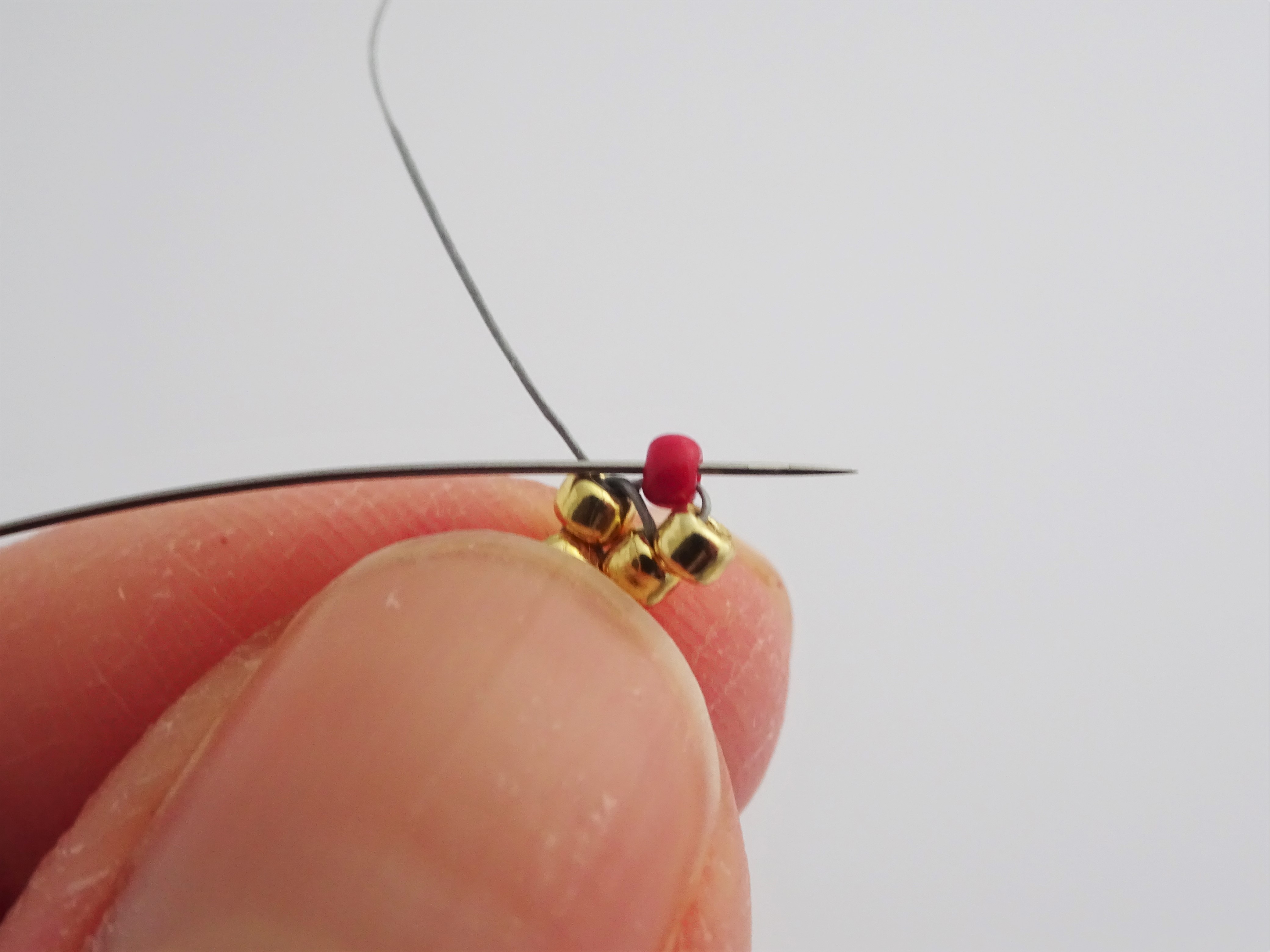 Brick stitch heart / how to increase and decrease brick stitch