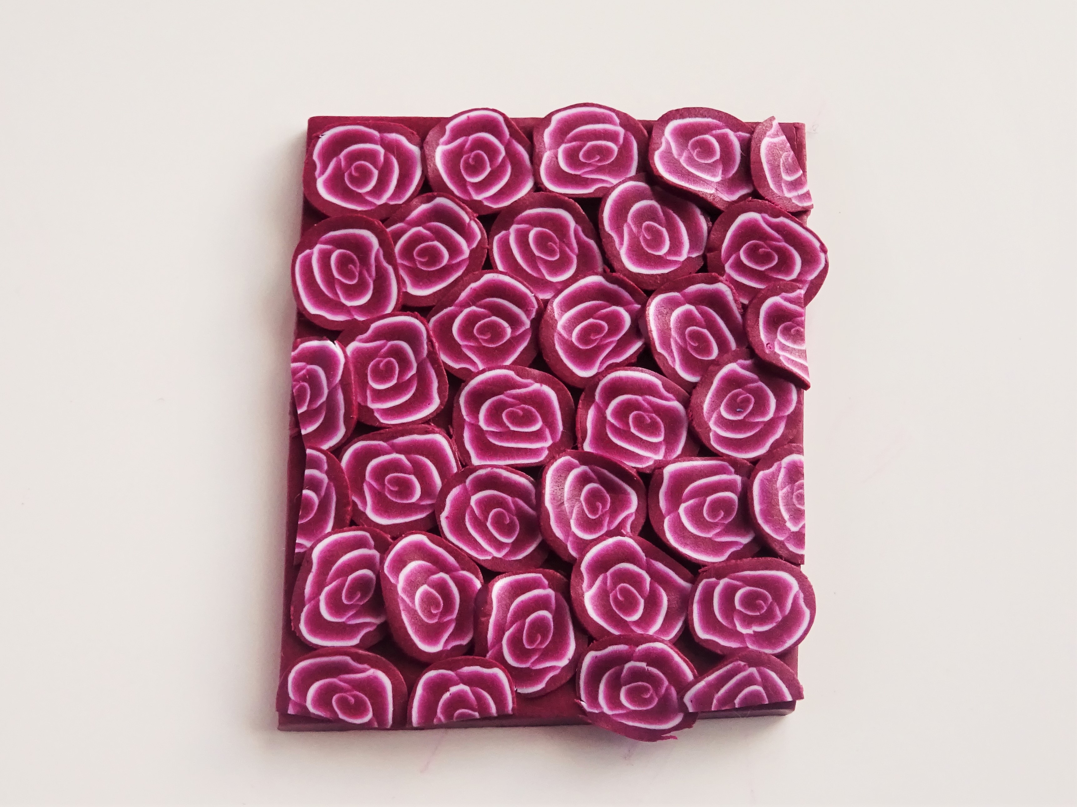 How to use a polymer clay cane to make pendants jewellery