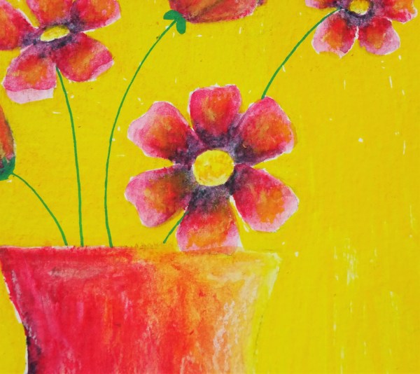 Prima art philosophy water soluble oils pastel flower illustration / how to use water soluble oil pastels