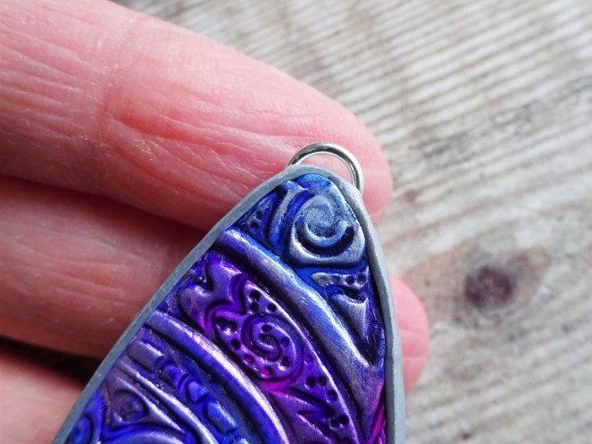 Faux Batik Polymer Clay Tutorial with Alcohol Inks