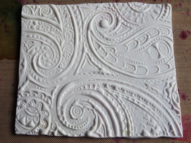 Faux Batik Polymer Clay Tutorial with Alcohol Inks