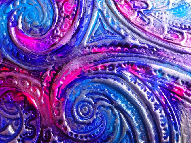 Faux Batik Polymer Clay Tutorial with Alcohol Inks