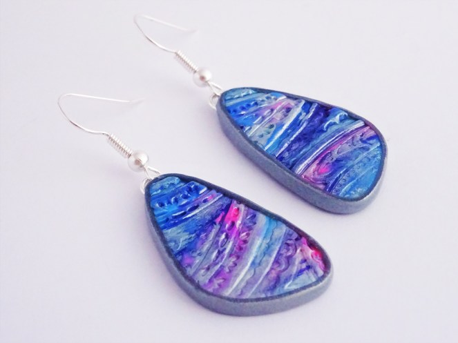 Faux Batik Polymer Clay Tutorial with Alcohol Inks