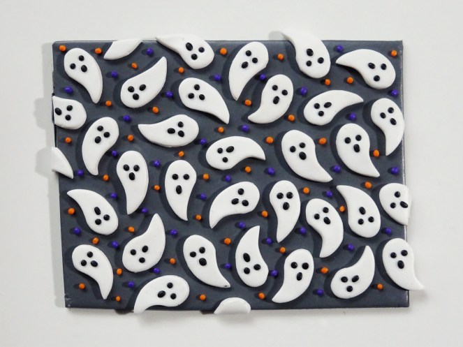 Halloween ghost polymer clay slab tutorial