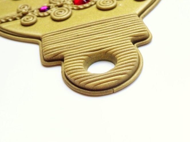 Hot fix crystal and liquid polymer clay Christmas ornament tutorial