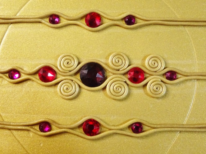 Hot fix crystal and liquid polymer clay Christmas ornament tutorial