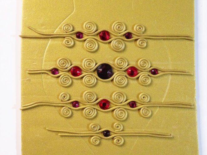 Hot fix crystal and liquid polymer clay Christmas ornament tutorial