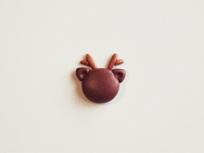 Christmas reindeer polymer clay slab tutorial