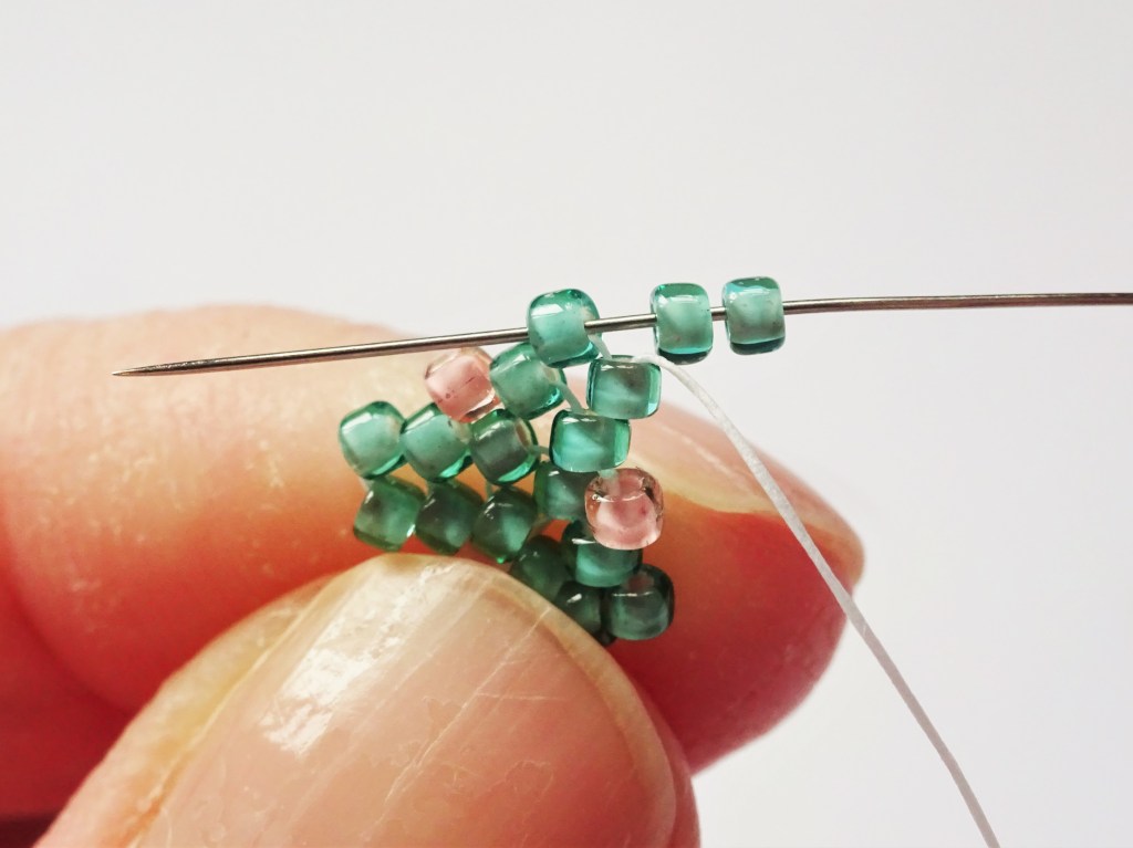 Peyote triangle bead weaving earring tutorial
