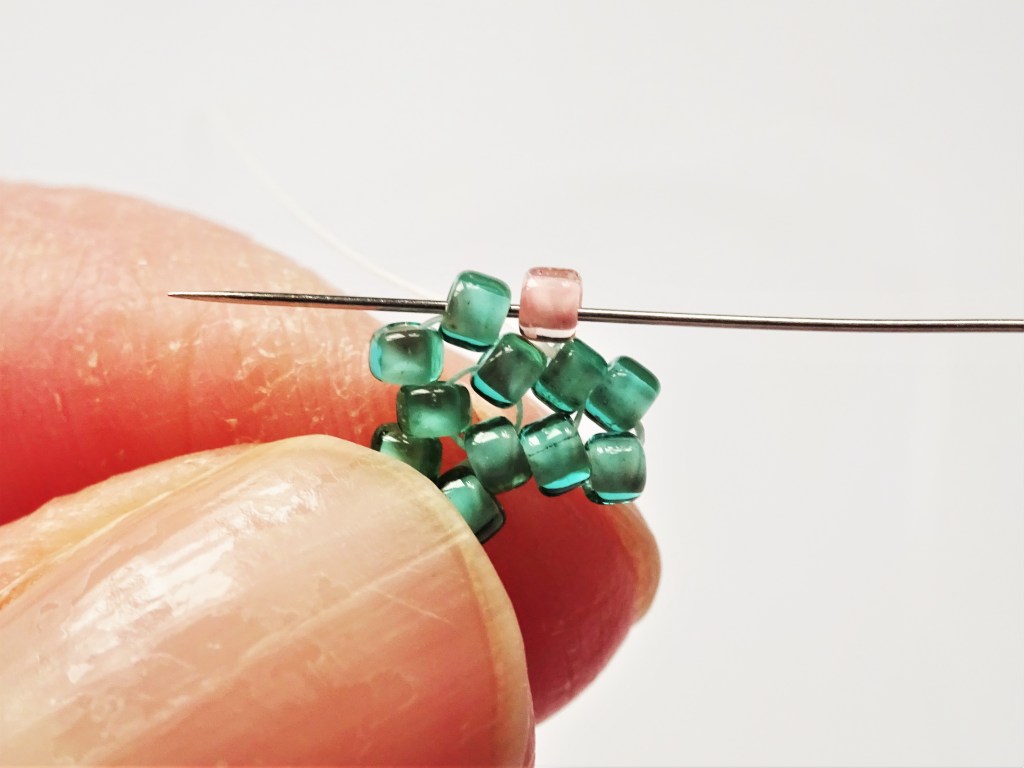 Peyote triangle bead weaving earring tutorial