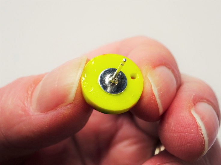 The best way to add earring posts to polymer clay studs