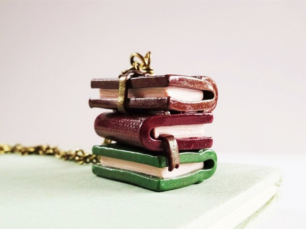 Polymer-clay-vintage-books-necklace