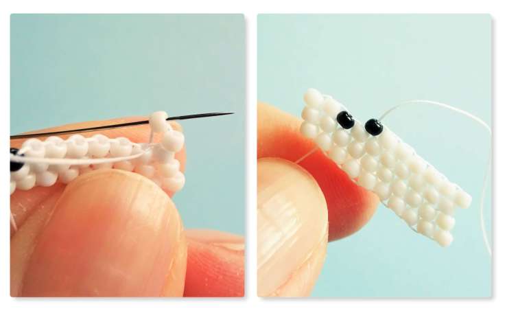 Easy ghost brick stitch tutorial