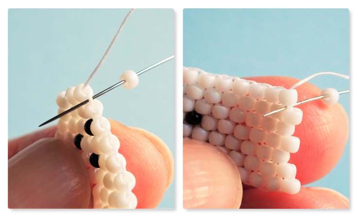 Easy ghost brick stitch tutorial