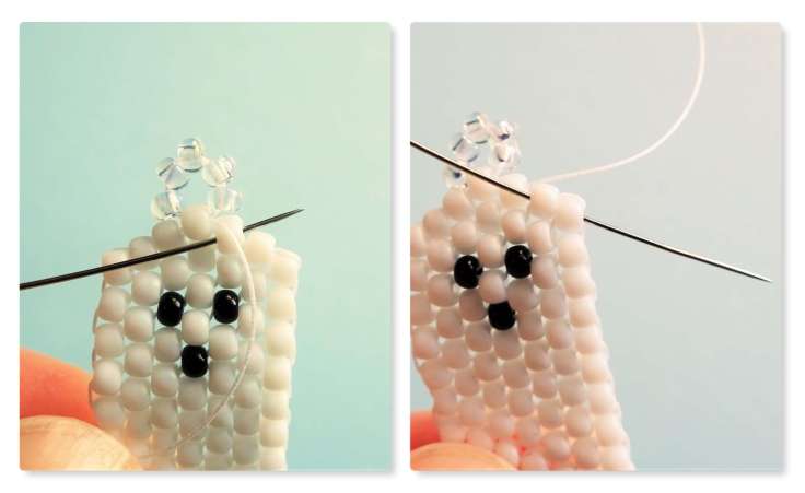 Easy ghost brick stitch tutorial