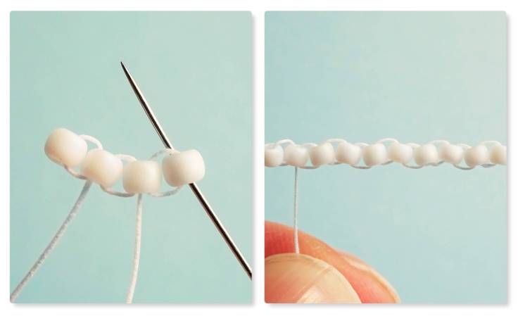 Easy ghost brick stitch tutorial