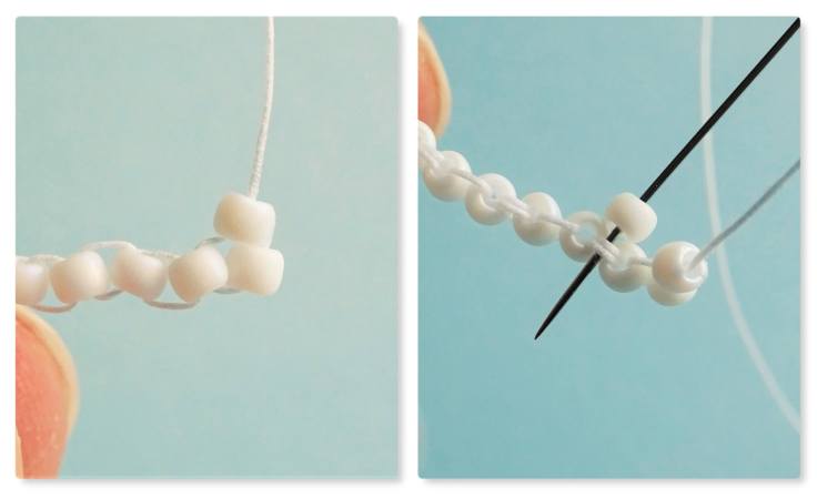 Easy ghost brick stitch tutorial