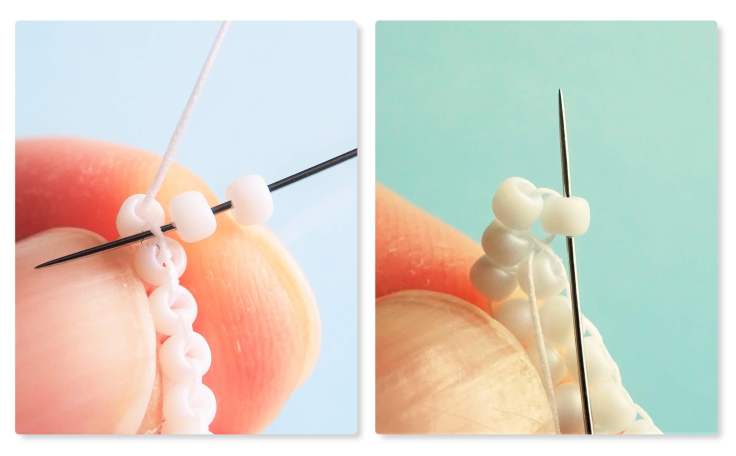 Easy ghost brick stitch tutorial