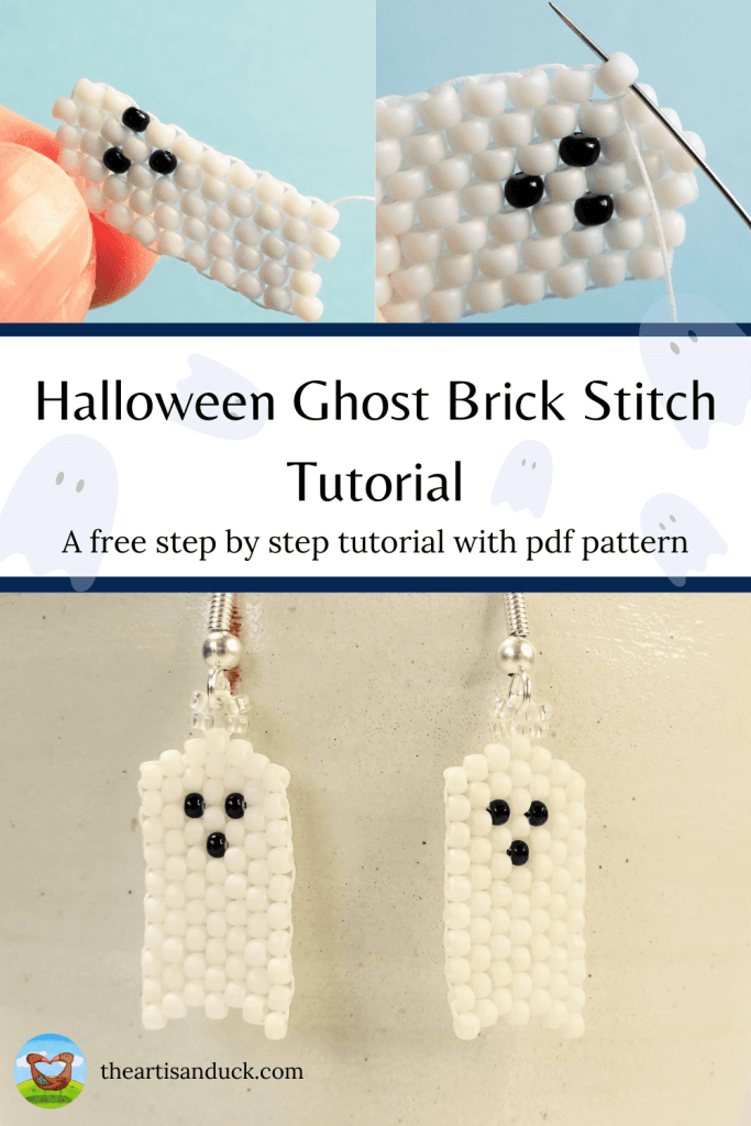 Easy ghost brick stitch tutorial