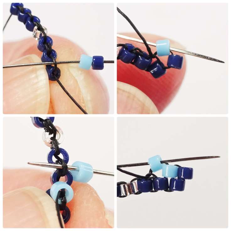 Free brick stitch flower earrings tutorial