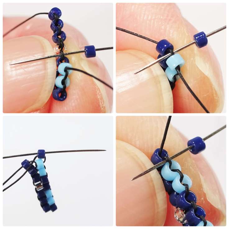 Free brick stitch flower earrings tutorial