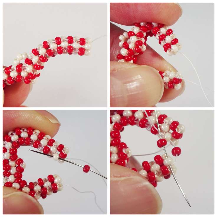 Cubic right angle weave (craw) heart tutorial