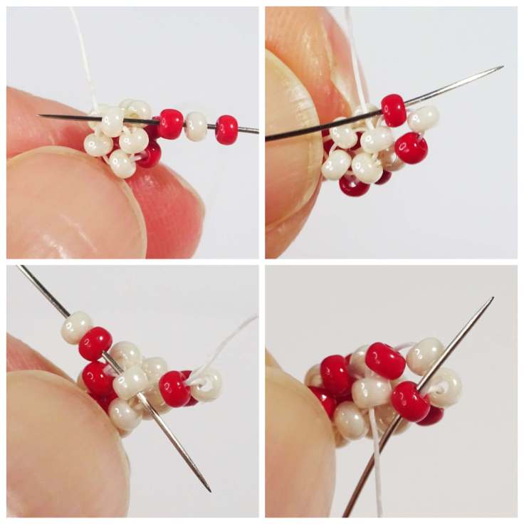 Cubic right angle weave (craw) heart tutorial