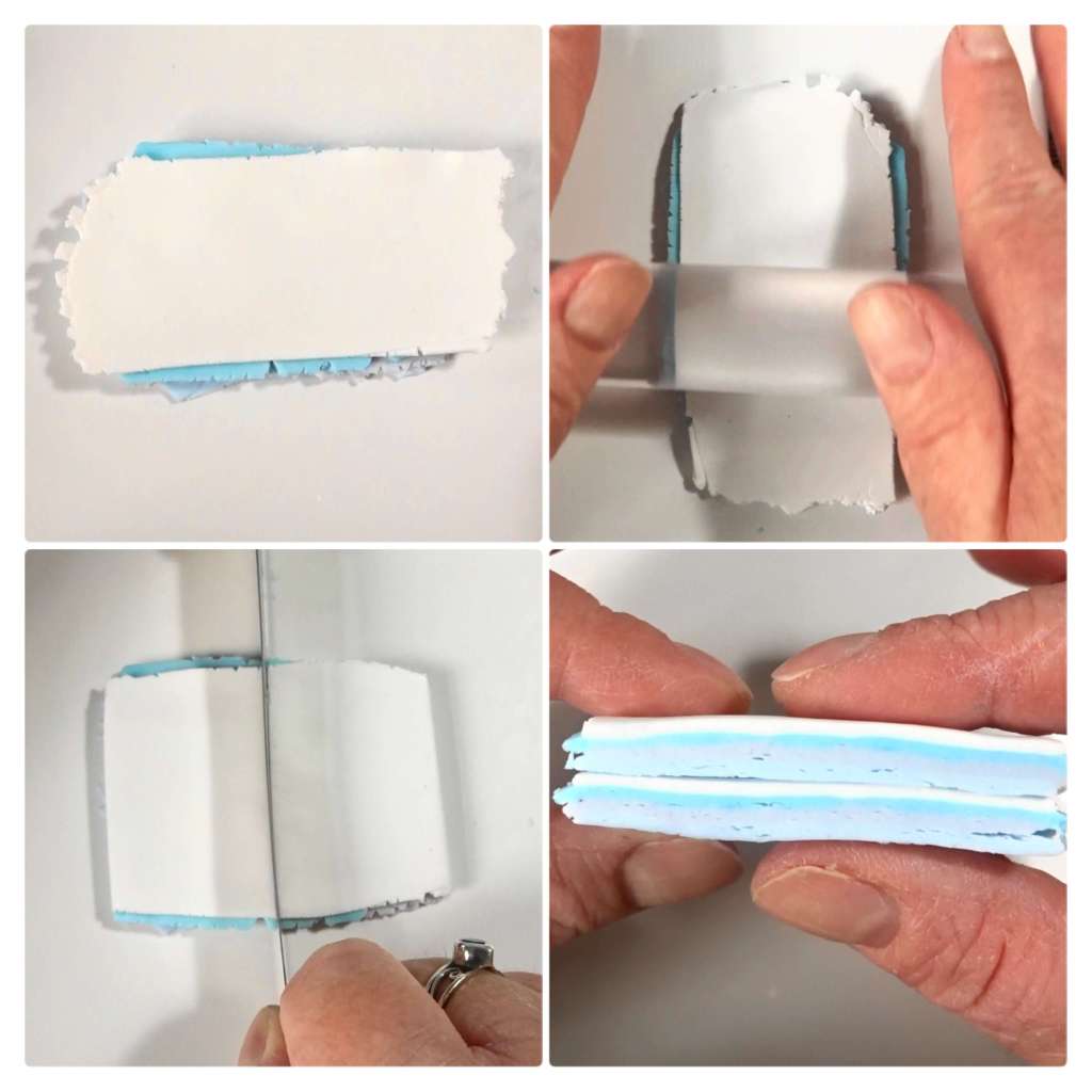 Make an Easy Polymer Clay Mokume-Gane Ocean Background Tutorial – The ...