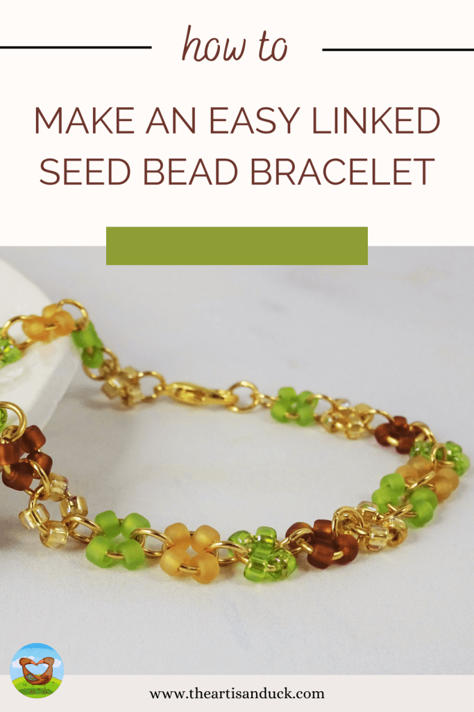 Easy, beginner friendly seed bead bracelet tutorial