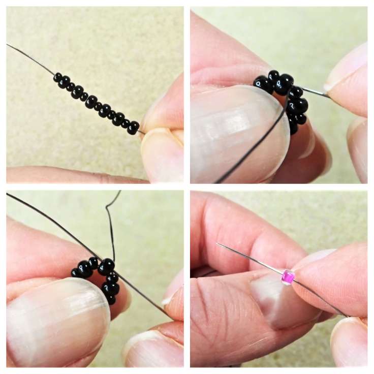 Halloween cat easy seed bead tutorial by the artisan duck