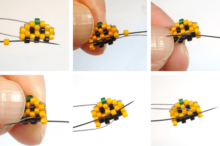 Peyote pumpkin step by step tutorial