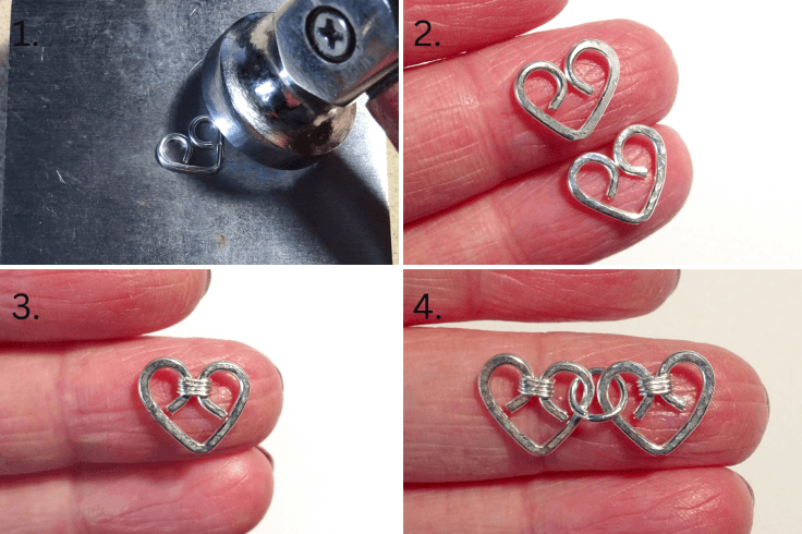 Easy wire heart necklace tutorial
