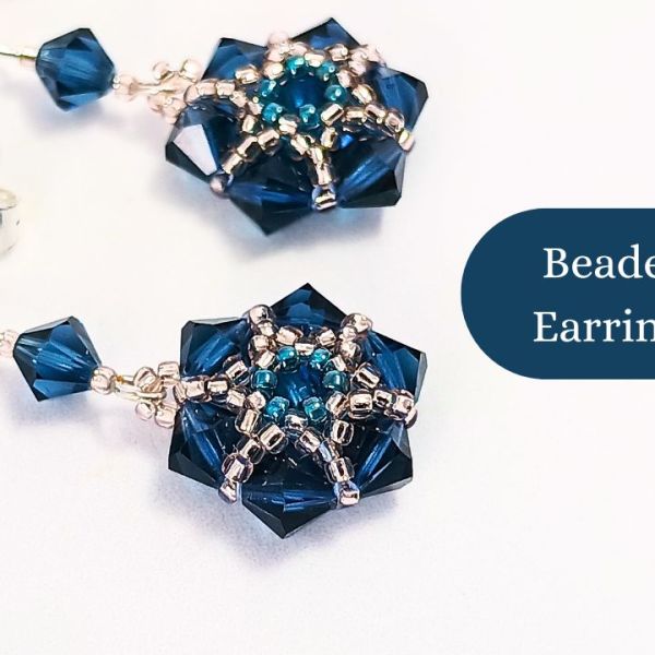 Bicone and Seed Bead Earring&nbsp;Tutorial