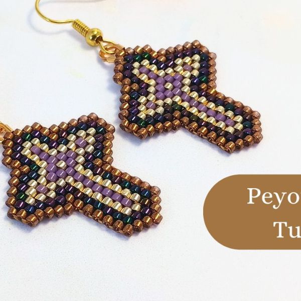 Peyote Stitch Cross Tutorial – A Free Beading&nbsp;Pattern
